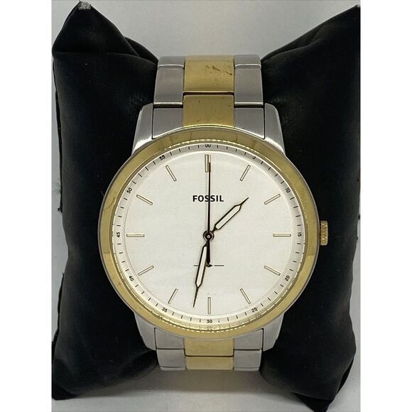 Fossil Minimalist 3H FS5441 Men's Stainless Steel Analog Dial Quartz Watch XR342 - Picture 1 of 12